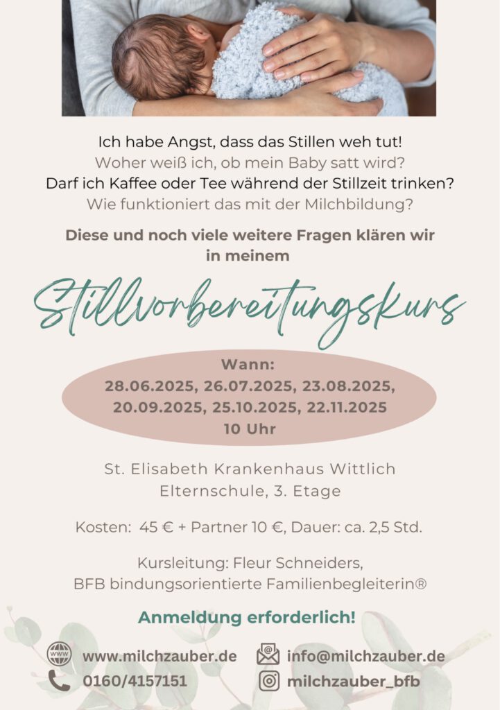 Flyer Stillvorbereitungskurs
